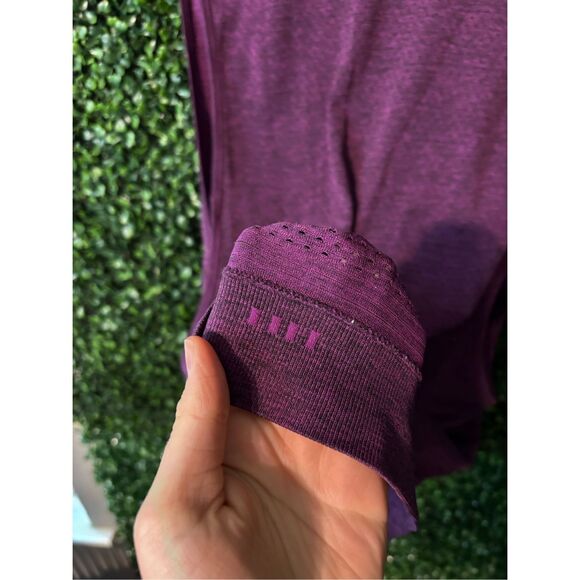 Lululemon Plum Colored Swiftly Tank Top Size 10 - Picture 3 of 3